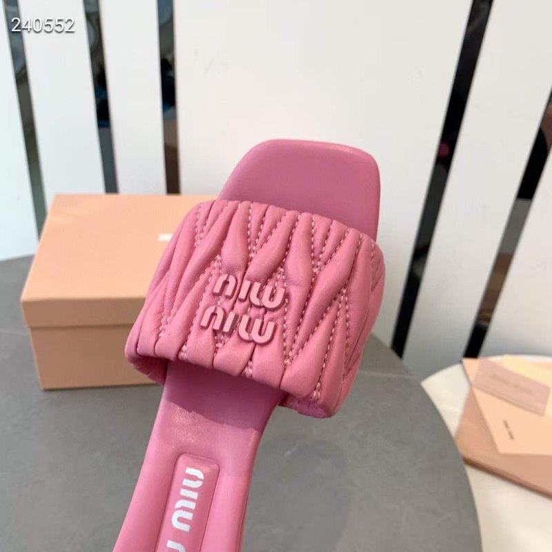 Miu Miu Square Headed Slippers SH010509