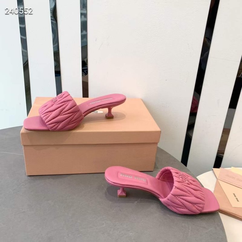 Miu Miu Square Headed Slippers SH010509