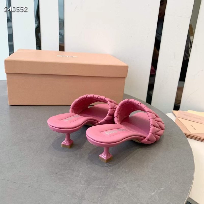 Miu Miu Square Headed Slippers SH010509