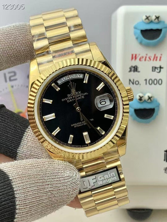 Rolex Day Date Black Sugar Wrist Watch WTJN25192