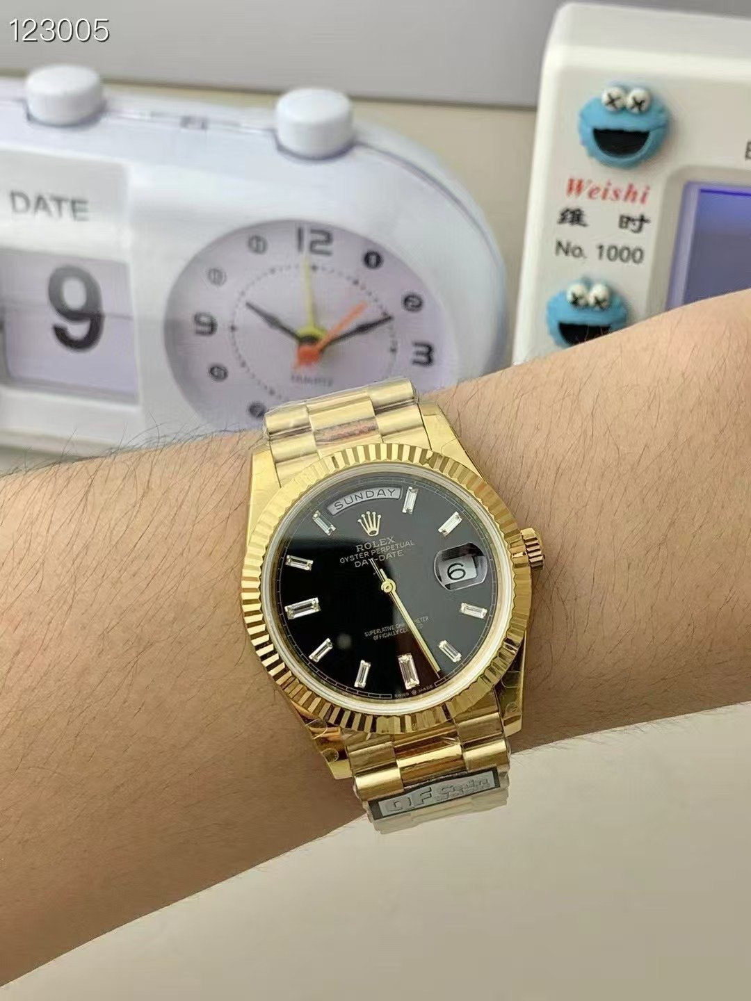 Rolex Day Date Black Sugar Wrist Watch WTJN25192