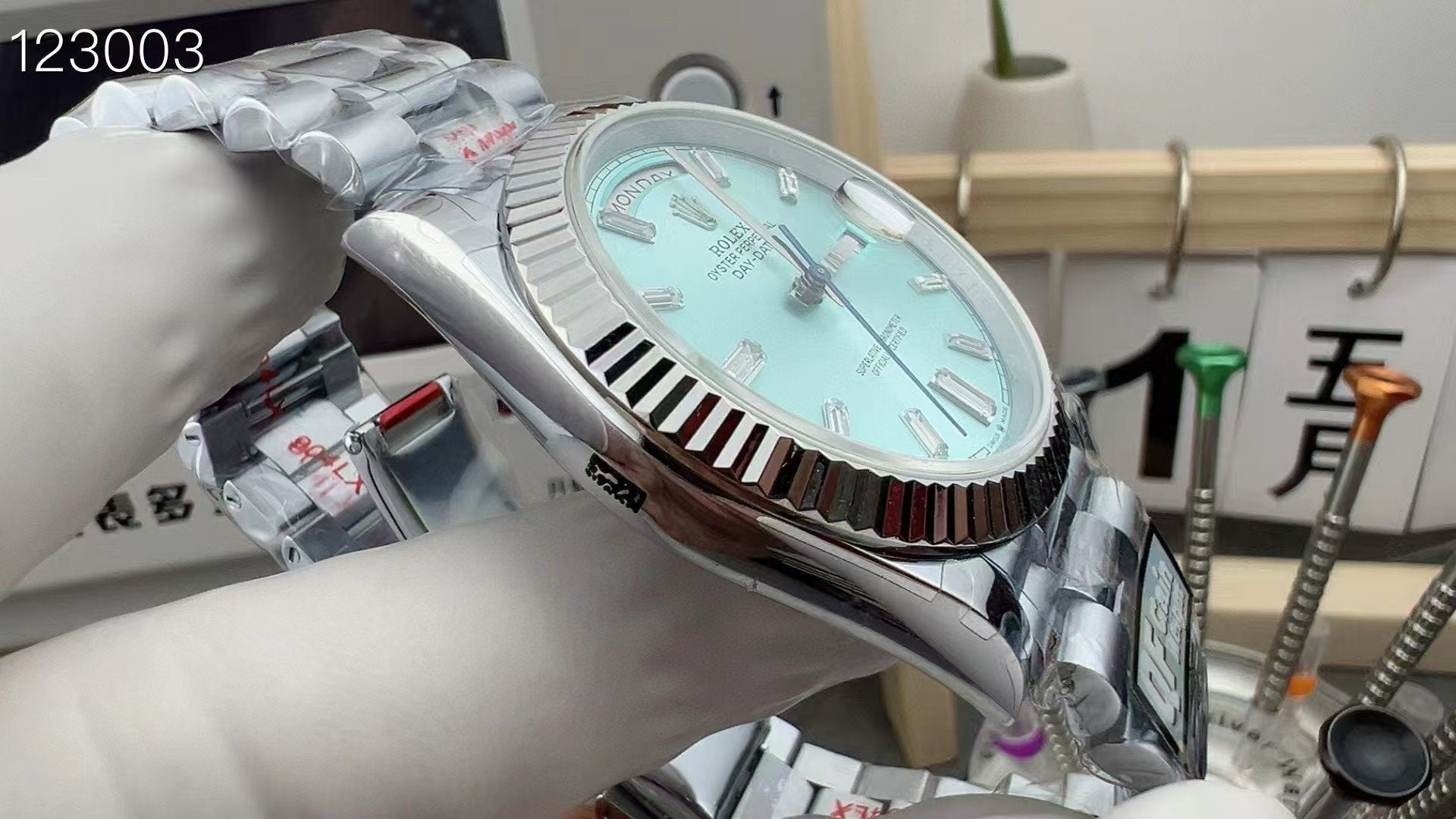 Rolex Ice Blue Date Wrist Watch WTJN25193