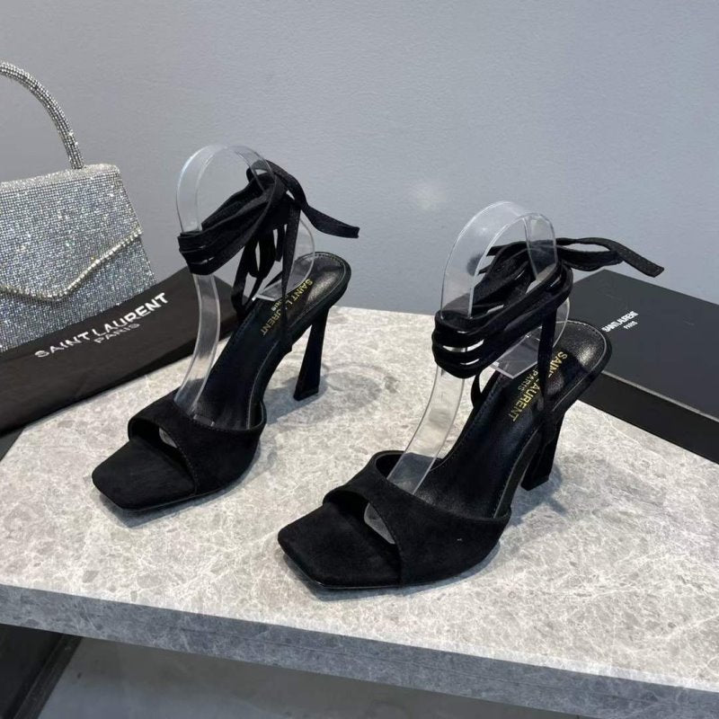 Saint Laurent  High Heeled Strap Sandals SHS05284