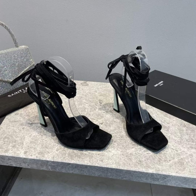 Saint Laurent  High Heeled Strap Sandals SHS05286