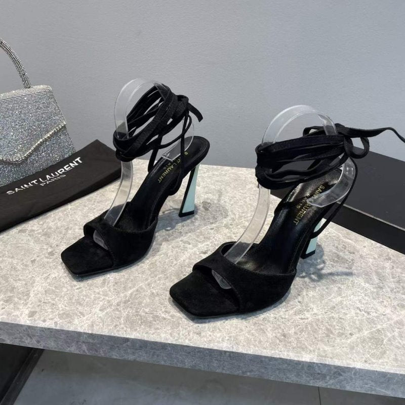 Saint Laurent  High Heeled Strap Sandals SHS05286