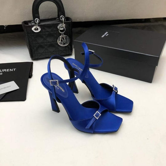 Saint Laurent  Square Toe High Heeled Sandals SHS05265