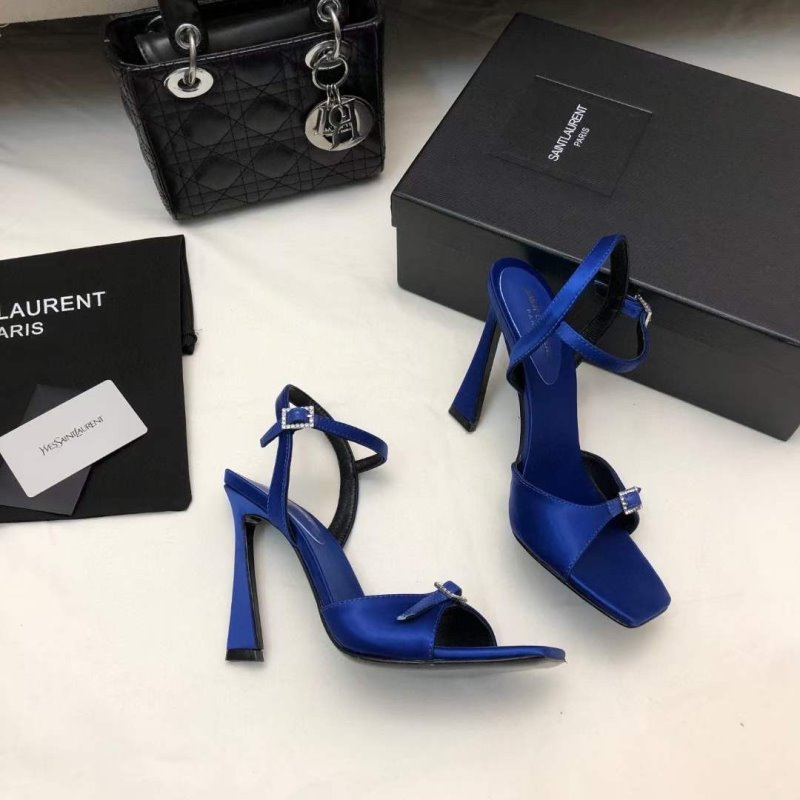 Saint Laurent  Square Toe High Heeled Sandals SHS05265