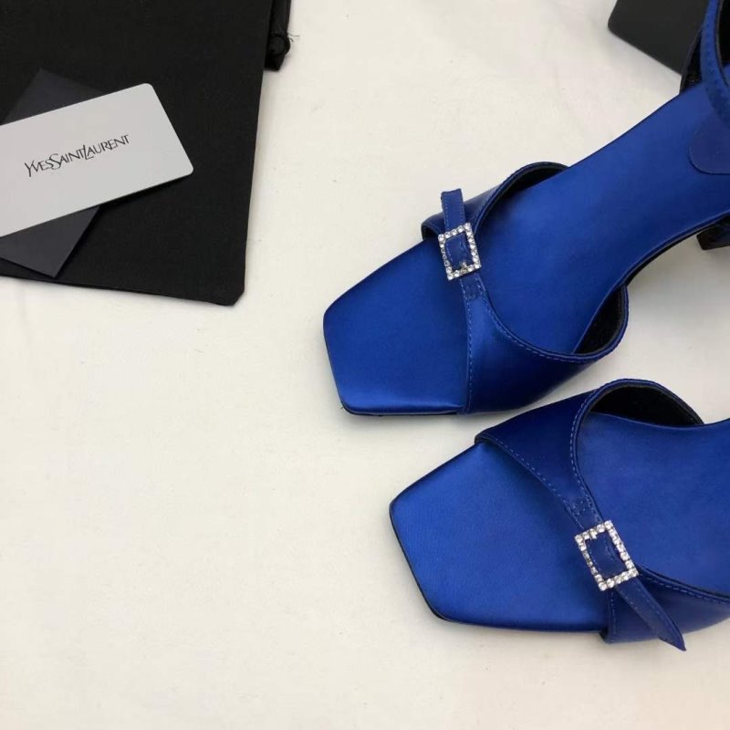 Saint Laurent  Square Toe High Heeled Sandals SHS05265