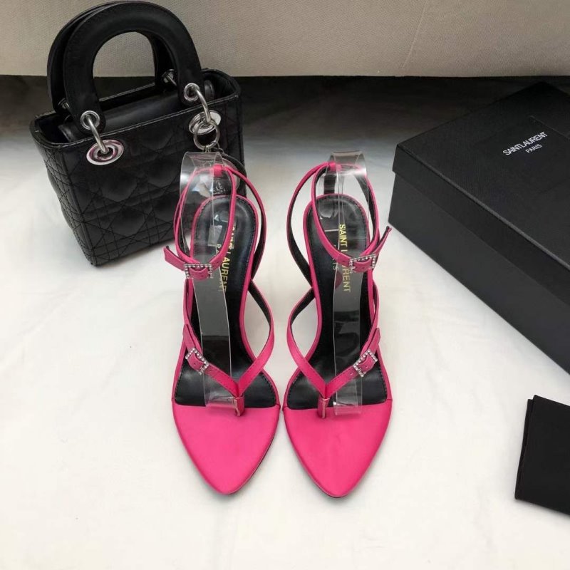 Saint Laurent  Square Toe High Heeled Sandals SHS05267