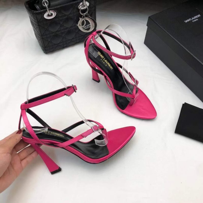 Saint Laurent  Square Toe High Heeled Sandals SHS05267