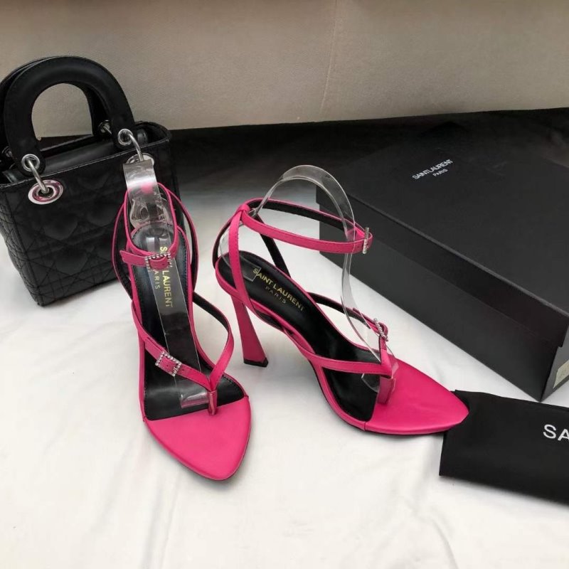 Saint Laurent  Square Toe High Heeled Sandals SHS05267