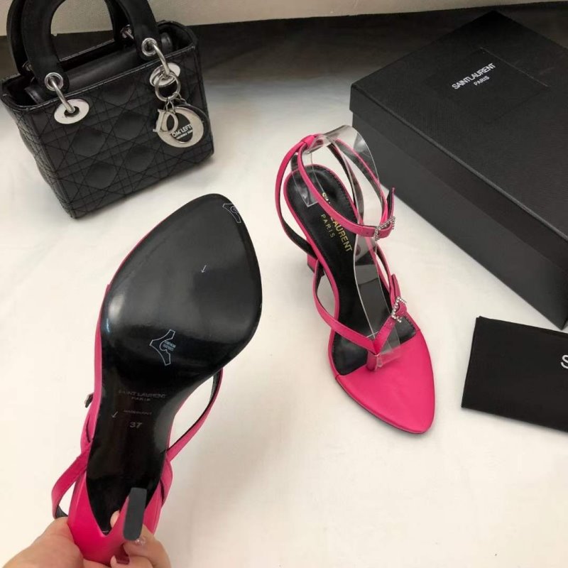 Saint Laurent  Square Toe High Heeled Sandals SHS05267