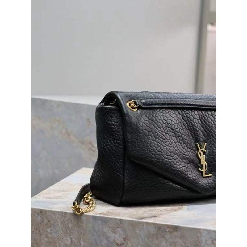 Saint Laurent Calypso Shoulder Bag in Lambskin Leather BGDC0040