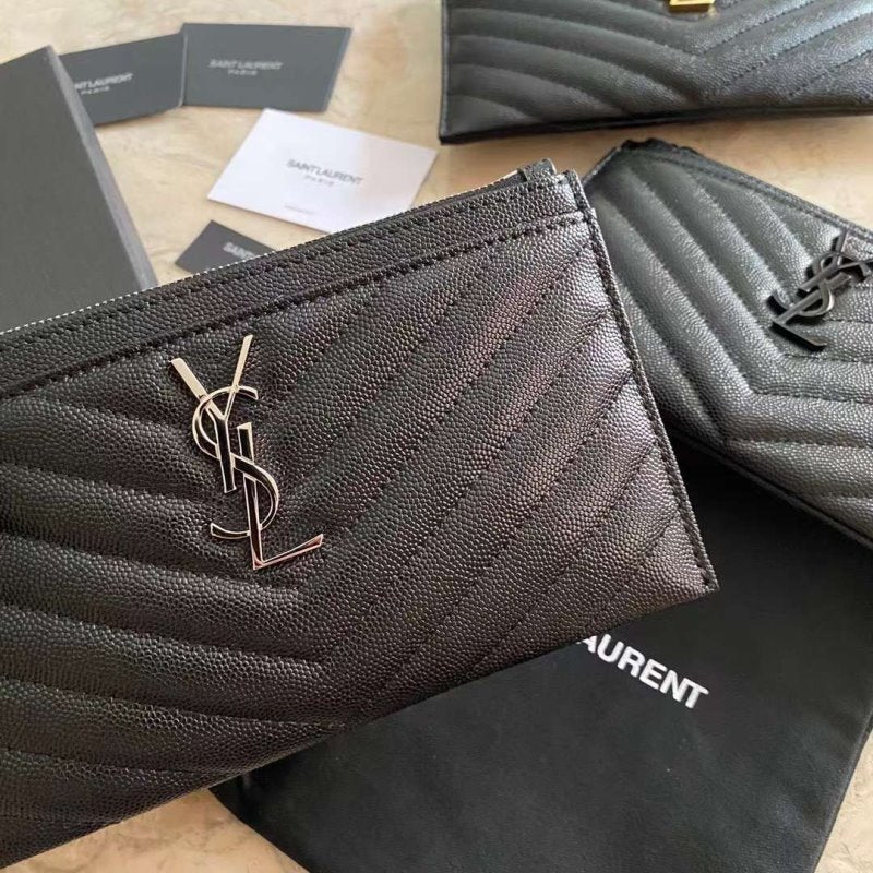 Saint Laurent Caviar Clutch Wallet WB001347