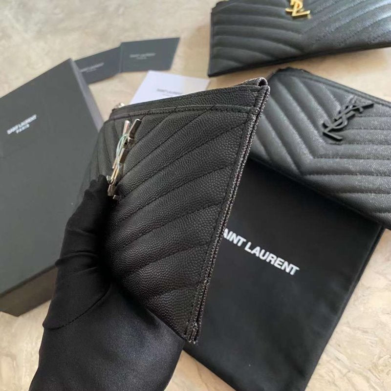 Saint Laurent Caviar Clutch Wallet WB001347