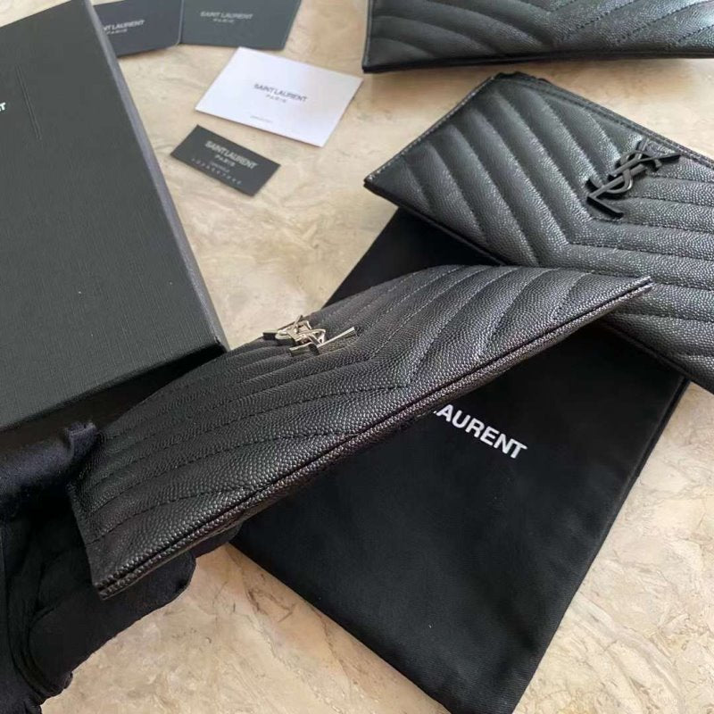 Saint Laurent Caviar Clutch Wallet WB001347