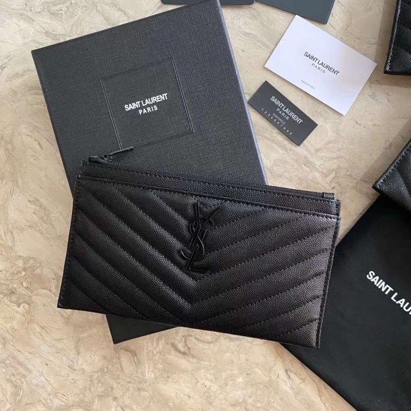 Saint Laurent Caviar Clutch Wallet WB001348