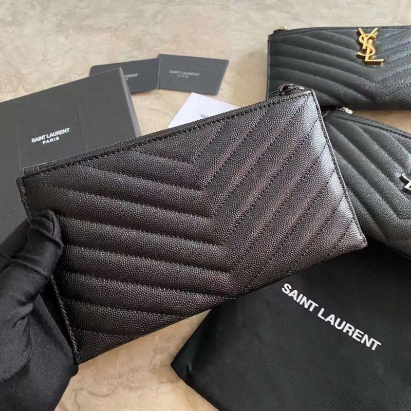 Saint Laurent Caviar Clutch Wallet WB001348
