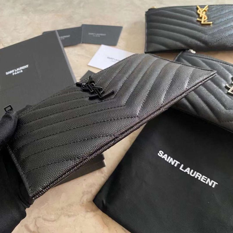Saint Laurent Caviar Clutch Wallet WB001348