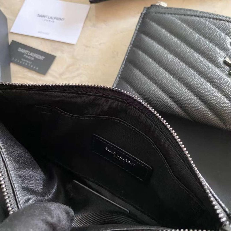 Saint Laurent Caviar Clutch Wallet WB001348