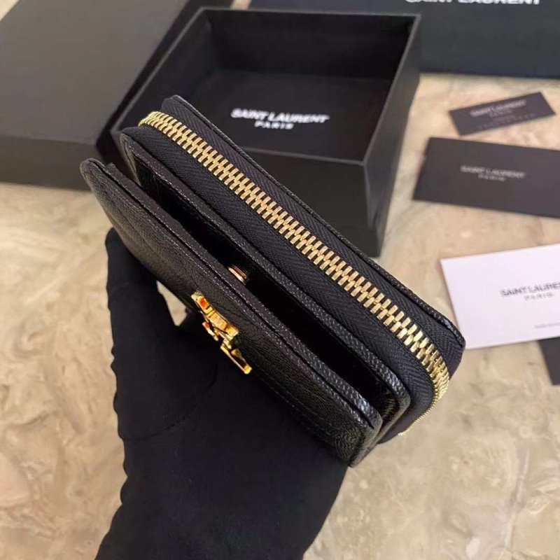 Saint Laurent Caviar Zipper Wallet WB001345