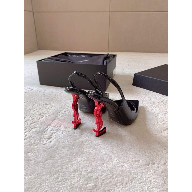 Saint Laurent High Heel Slingback Sandals SH010611