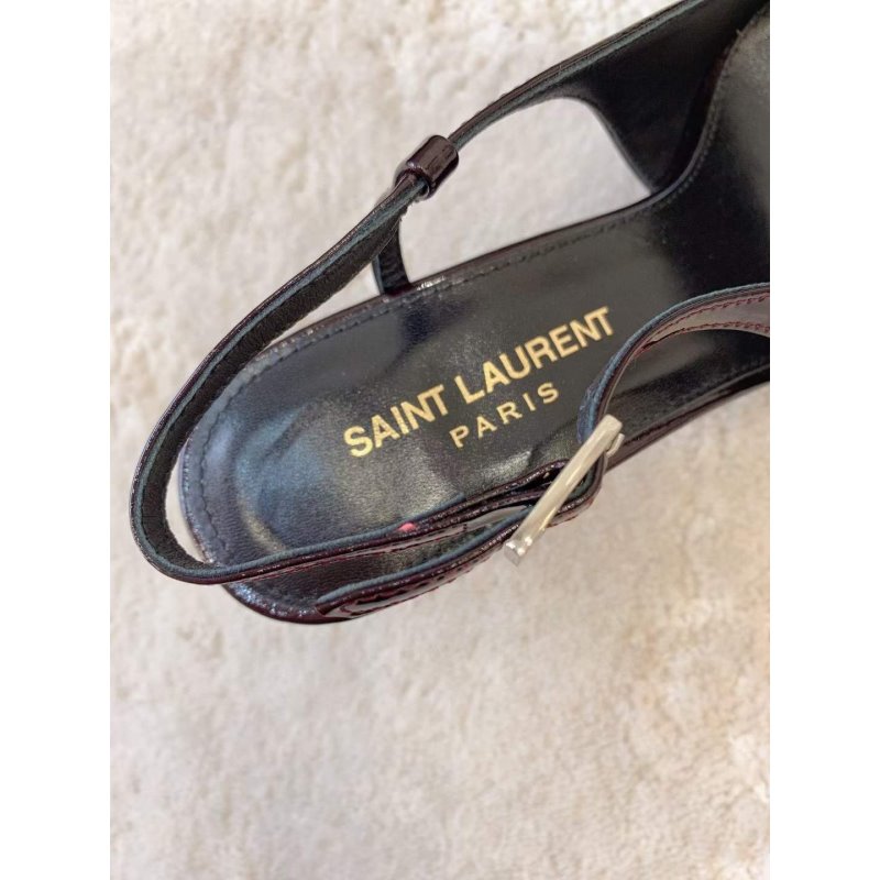 Saint Laurent Satin Sandals SH010599