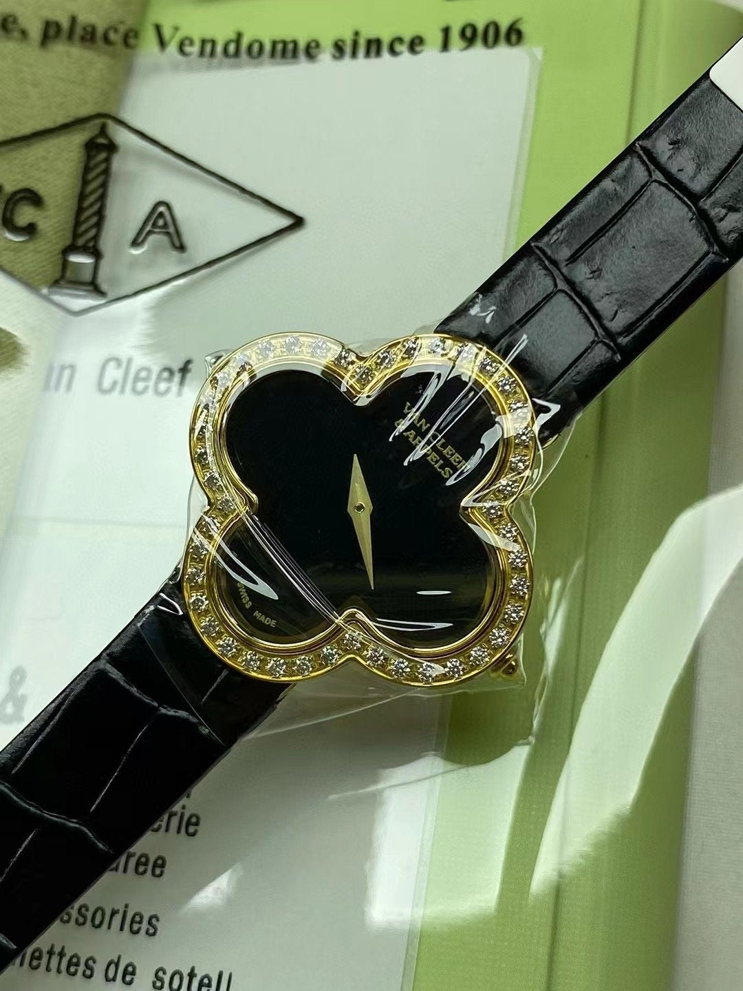 Van Cleef and Arpels Alhambra Four Leaf Wrist Watch WTJN25265