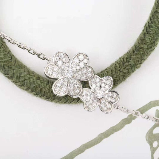 Van Cleef and Arpels Clover five Diamond Bracelet JWLH0125