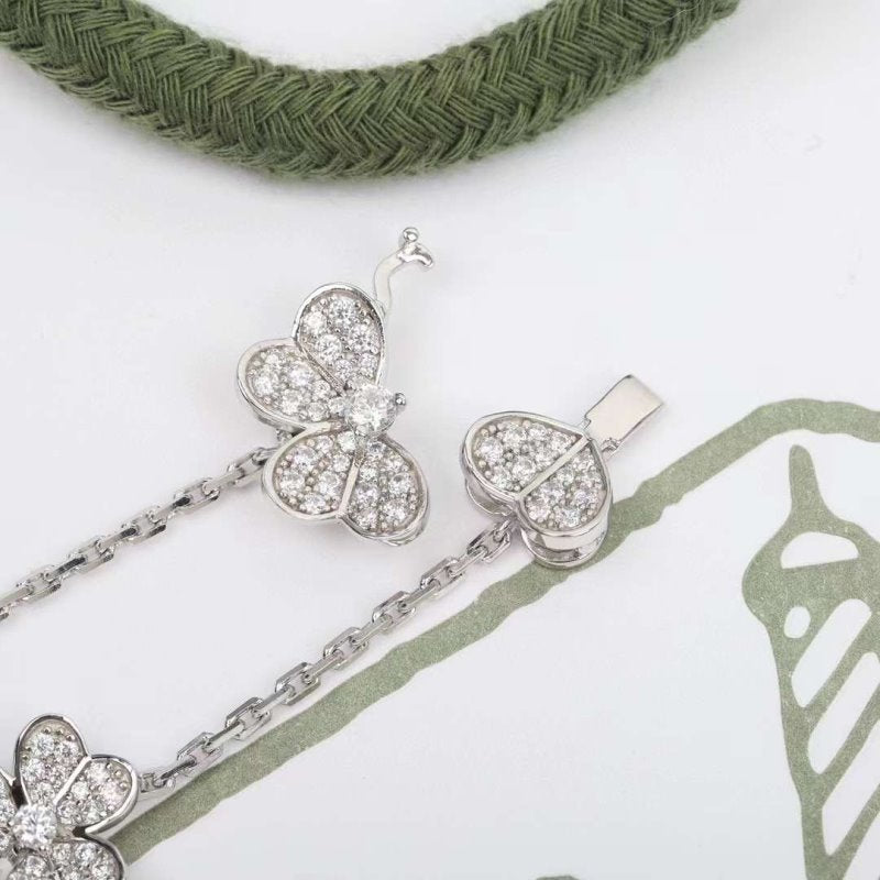 Van Cleef and Arpels Clover five Diamond Bracelet JWLH0125