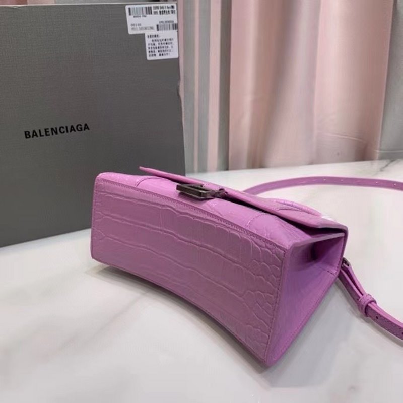 Balenciaga Purple Hourglass Tote Bag BLCG0196