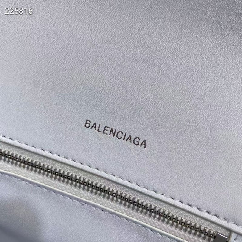 Balenciaga White Hourglass Tote Bag BLCG0178
