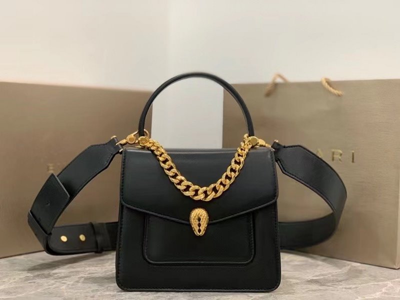 Bvlgari Black Serpenti Forever Shoulder Bag  BVGR00334