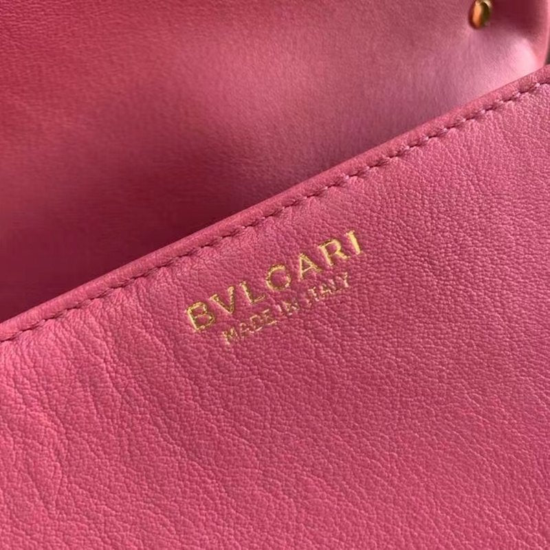 Bvlgari Pink  Serpenti Cabocho Shoulder Bag BVGR00338