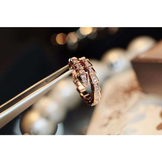 Bvlgari Snake Full Diamond Ring JWL00205