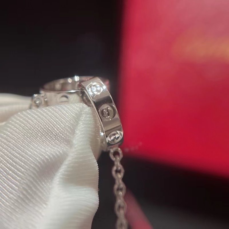 Cartier Double Ring Mini Necklace JWL00803