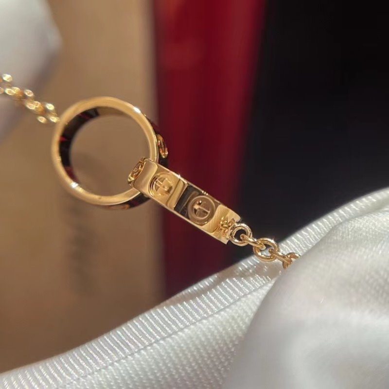 Cartier Double Ring Mini Necklace JWL00805