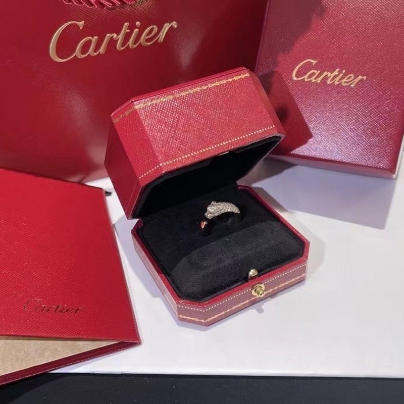 Cartier Leopad Head Ring JWL00835