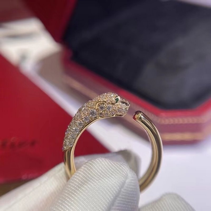 Cartier Leopad Head Ring JWL00835