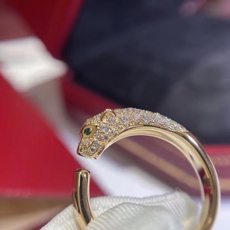 Cartier Leopad Head Ring JWL00835