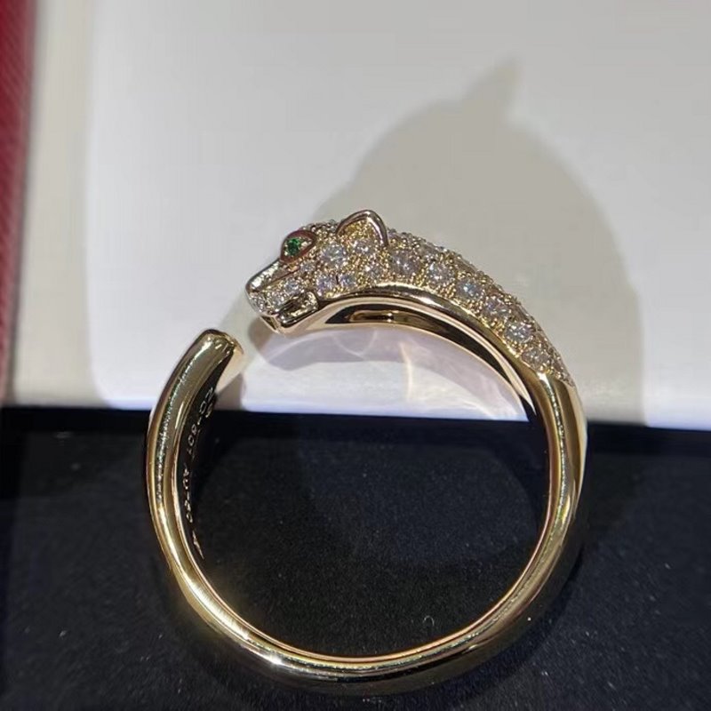 Cartier Leopad Head Ring JWL00835