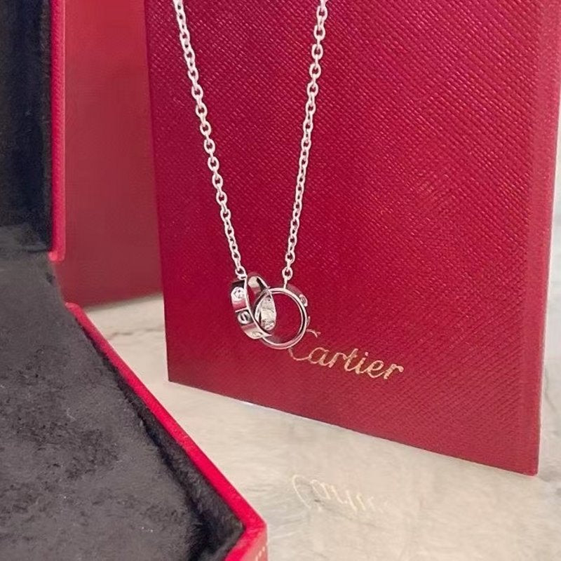 Cartier Love Double Ring Necklace  JWL00631