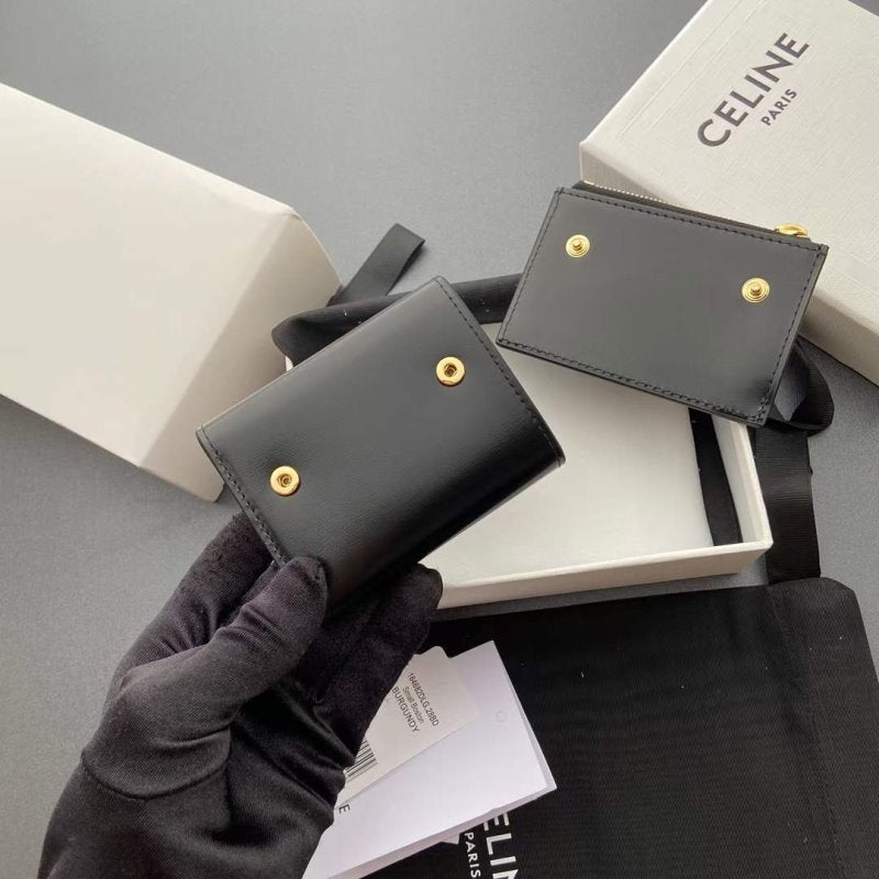 Celine Triomphe Leather Wallet WB001294