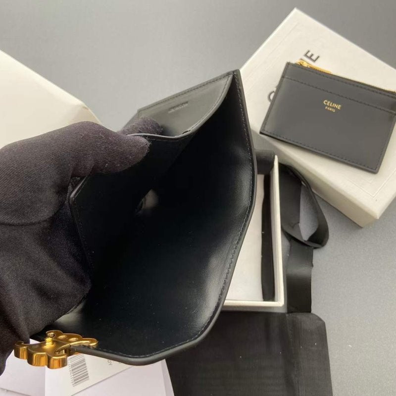 Celine Triomphe Leather Wallet WB001294