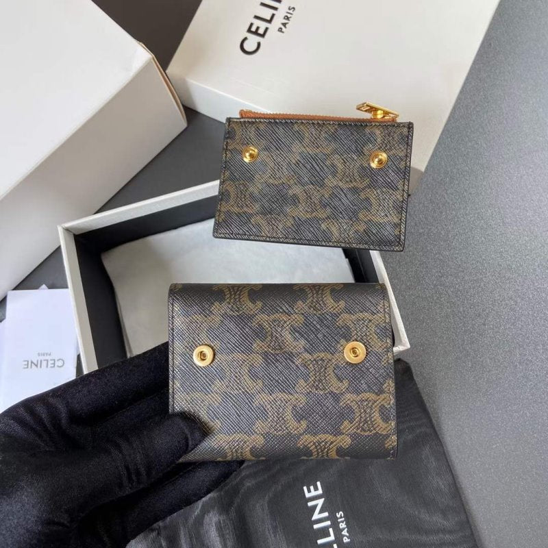 Celine Triomphe Leather Wallet WB001295