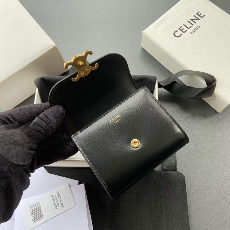 Celine Triomphe Leather Wallet WB001297