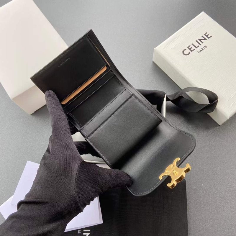 Celine Triomphe Leather Wallet WB001297