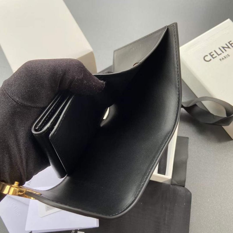 Celine Triomphe Leather Wallet WB001297