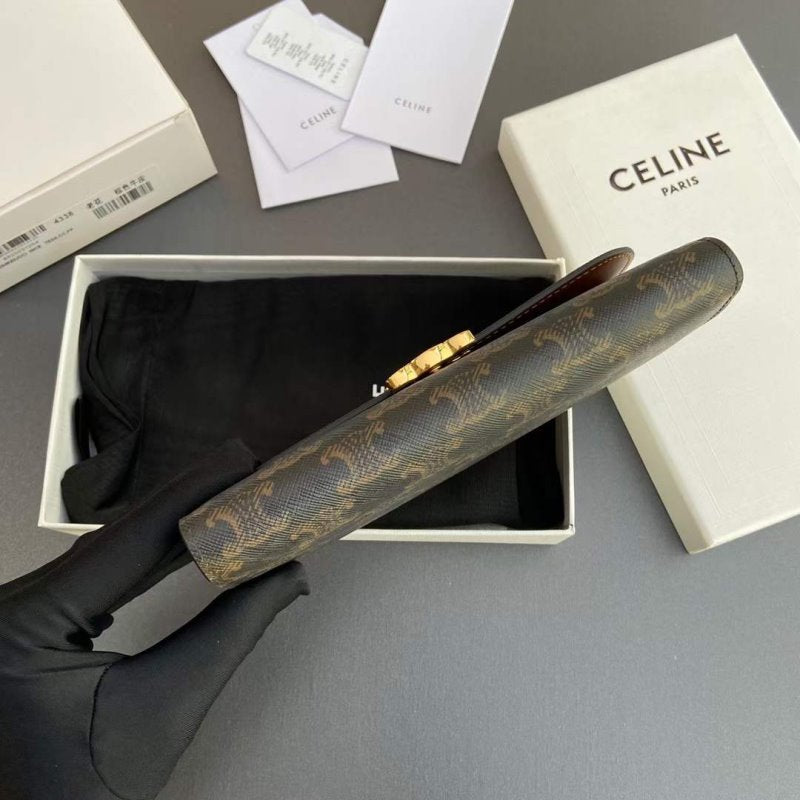 Celine Triomphe Leather Wallet WB001298