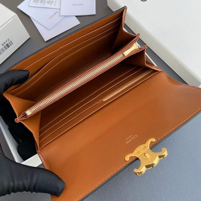 Celine Triomphe Leather Wallet WB001298
